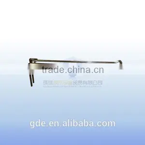 Chrome Double Lines Display Hanging Gridwall Hook thumbnail-1