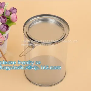 PET Jar 85mm Neck Size Food Grade Clear PET Plastic Can Screw Type With Aluminium Easy Open EndsPackaging Plastic Can 25 thumbnail-3
