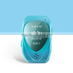 2015 Mini GPS Tracker Watch For Kids SOS Emergency Anti Lost Smart Mobile Phone App Bracelet Wristband Two Way Communication thumbnail-1