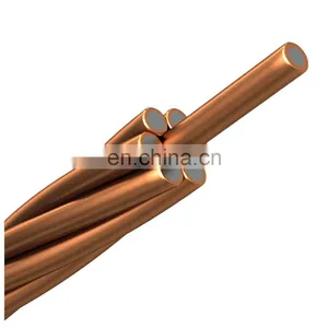 Overhead Bare Conductor Copper Clad Steel Ccs Wire 95mm Bare Copper Conductor thumbnail-1