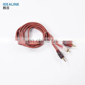 Factory Supply 3.5mm Male to Male 2RCA Audio Video Cable for DVD Player/HDTV thumbnail-5