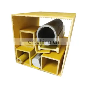 Pultruded Fiberglass Structural Shapes FRP Square Tube Frp Profile thumbnail-1