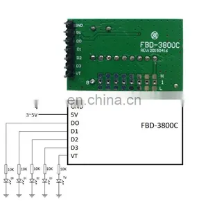 FBD-3800 Rf 4 Channel Remote Control Module 433mhz rf Module thumbnail-3