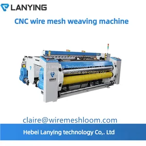 Full Automatic CNC Control Rapier Loom Shuttleless High Quality Fine Wire Mesh Flexible Metal Fabric Weaving Machine thumbnail-2