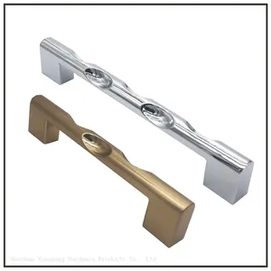 Modern Kitchen Gold Furniture Cabinet Handle, China Furniture Hardware Supplier Brushed Nickel Cabinet Handles thumbnail-1