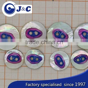 2015 Cheap Dying, Spraying, Electroplate, Laser, Logo Printing, Resin Doming, Agoya Shell Button thumbnail-4