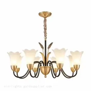 Modern European Style Living Room Bedroom Chandelier Fixture thumbnail-4