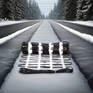 Snow Melting Electric Heat Wire Mat Heated Outdoor Mat for Driveway and Walkway thumbnail-5