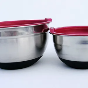 Salad Bowl ,3pce Set ,silicone Black thumbnail-1