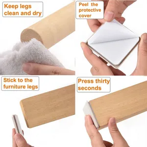 Self-Stick Carpet Gliders for Chair Square Self Adhesive Furniture Glides Carpet Slider-Furniture Slider thumbnail-4