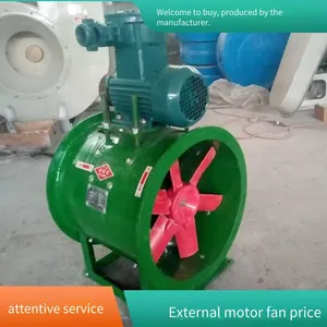 Factory Ventilation, External Motor Axial Flow Fan, Large-space Air Circulation, Anti-corrosion Fiberglass Fan thumbnail-1