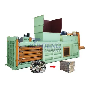 Industrial Horizontal Municipal Solid Waste Straw Waste Plastic Waste Alfalfa Grass Hydraulic Baler EPC thumbnail-1