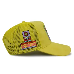Faux Suede Trucker Hat Custom Logo Trucker Hats Suede Trucker Hat thumbnail-5