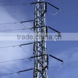 16m Q345 Bitumen Electrical Power Pole for Overhead Line Project thumbnail-6