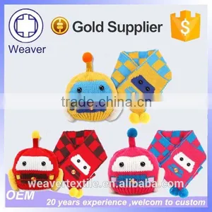 Promotion High Quality Baby Beanie Hat and Scarf for Winter thumbnail-4