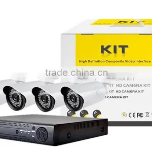 Cheapest 4CH 960H Surveillance DVR & IR Cameras CCTV Camera System With 4 PCS 700TVL Bullet Cameras thumbnail-1