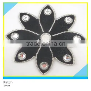 Heat Transfer Rhinestone Decals Dog Design Rhinestone Horse Hair Patch 15.5x16.5cm thumbnail-5