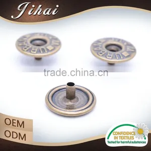 Wholesale Accessories Clothing Denim Button Metal Ring Snap Buttons thumbnail-4