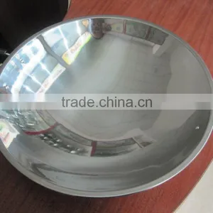 Luxury Chinese Style Kitchen Appliances Induction Stainless Steel Wok Pan With Both Handles thumbnail-2
