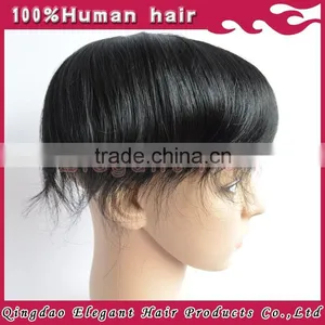 New High Quality Style Indian Hair Remy Hair Mens Toupee thumbnail-4