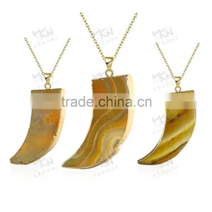 Top Sale Long Chains Necklace / Popular Long Chains Amber Necklace thumbnail-6