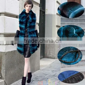 QD30078 Womans Clothes of Chinchilla Fur Vest Designs Vests for Women Fur Gilet Vest thumbnail-1