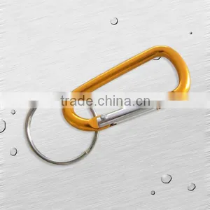 Metal Keychain Ring With Carabiner thumbnail-1