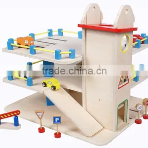 Good Quality Children Educational Play Set Wooden Car Toy Garage Cheap Price Parking Toy Quality Choice thumbnail-6
