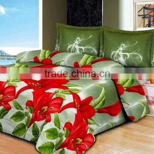 100%polyester 3D Printed Luxury Bedding Sets Flower Sheet Set thumbnail-5