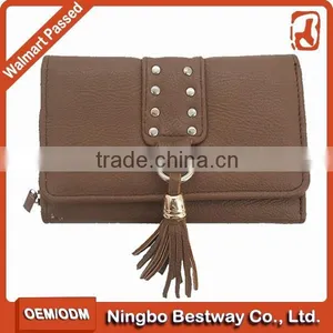 Fashion Leather Teen Wallets/Faux Leather Travel Wallet /Cheap Wallets for Girls thumbnail-1