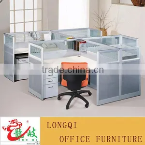 Modern Nice Design High Quality Glass Top Modular Office Partition Workstation Office Furniture Call Center Cubicle thumbnail-1