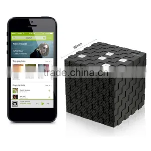 New Magic Cube Portable Wireless Bluetooth Speaker Black and White AM000081 thumbnail-3