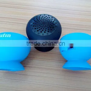 Silicon Mini Handfree Stereo Bluetooth Wireless Sucker Speaker for Mobile Phone thumbnail-5