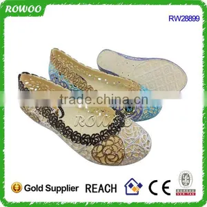 Hollow Lady PVC PCU Sandal Shoes thumbnail-1