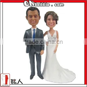 7" Personalized Wedding Gift Bobblehead thumbnail-1