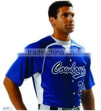 Full Button Power Mesh Men Baseball Top thumbnail-1