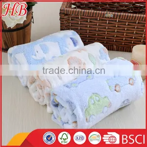 Fashion Cute Jacquard Coral Fleece Baby Blanket thumbnail-1