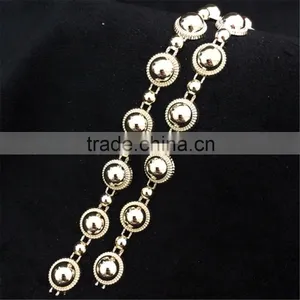 Cheap Plastic Pearl Beaded Lace Trim for Wedding Dress thumbnail-5