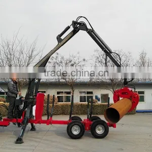 5 Tons Log Trailers With Grapple thumbnail-1