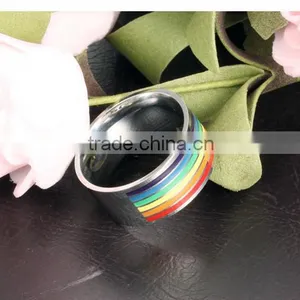 Stainless Steel Jewelry Wholesale New Product Rainbow Ring thumbnail-5