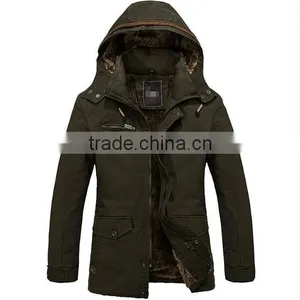 Warm Jackets Parka Outerwear Fur Lined Winter Thicken Long Coat Hooded Mens Jackets thumbnail-4