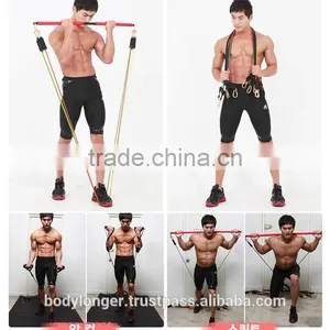POWER TUBING RESISTANCE BAND(OPTION LAT BAR)/ Gym Equipment/ Rack thumbnail-3