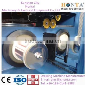 24DTS Copper Fine Wire Drawing Machine With Online Annealer + Auto Double Spooler thumbnail-3