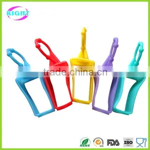 Customized Silicone Hand Sanitizer Holder Keychain thumbnail-2