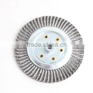 Twist Knot Wheel Brushes With Thread, Diameter 178mm or 7" thumbnail-1