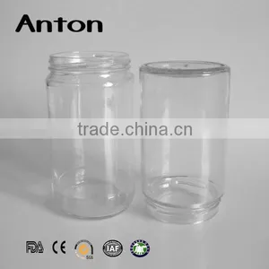 580ml Hermetic Storage Clear Glass Mason Jar With Seals and Rings Tin Lid thumbnail-1