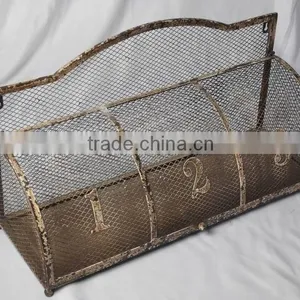 French Shabby Chic Decorative Wall Mounted Metal Shelf thumbnail-1