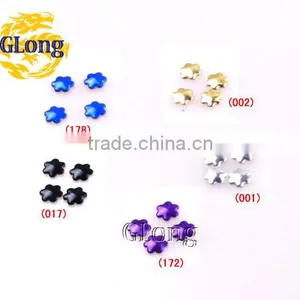 5mm Hot Fix Iron-on Nailhead Plum Blossom Aluminum DIY For Nail Art Bag Shoes Case Garment #GT098-5P(Mix-s) thumbnail-1