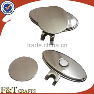 Zinc Alloy Palting Nickle Blank Golf Ball Marker Make in China thumbnail-3