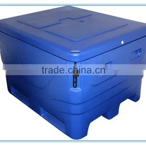 600 L Blue Rotomolded Fish Tubs thumbnail-1